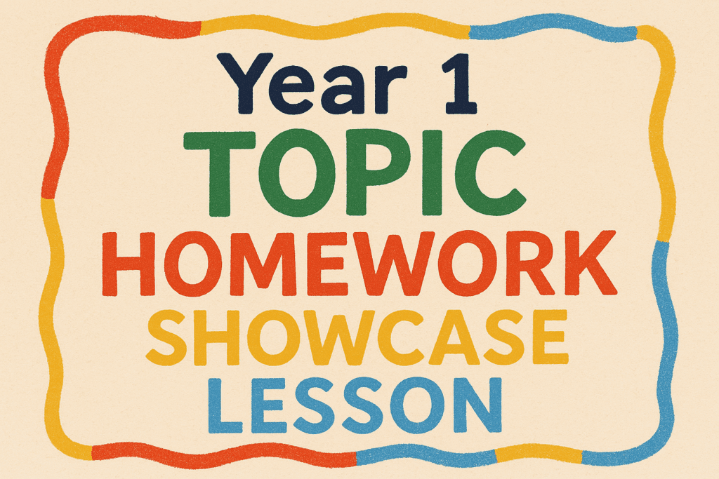 Topic Homework Showcase Lesson
